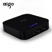 爱国者（aigo）移动电源OL10400  超薄A+级 高转化率 10400毫安 充电宝